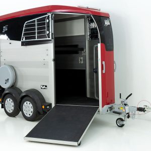 Ifor Williams Przyczepa do koni HBX403 | Przednie wyjście | nowy model | Czerwona - obrazek 4