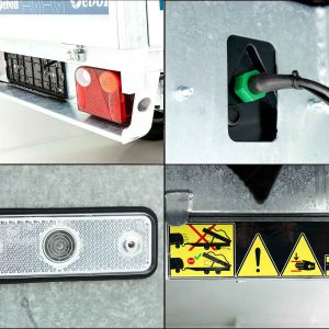 Debon wywrotka tylna 155x305cm 2,0t | Pompa elektryczna | Nadstawka - obrazek 3