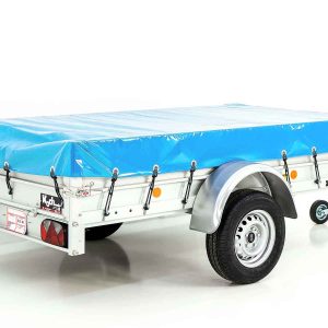 Przyczepa z plandeką 125x250cm 750kg | Typ U4 | Plandeka płaska Profi jasnoniebieska - obrazek 15