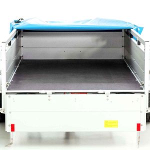 Przyczepa z plandeką 125x250cm 750kg | Typ U4 | Plandeka płaska Profi jasnoniebieska - obrazek 3