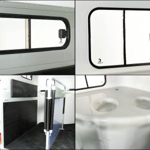 Cheval Liberte Przyczepa do koni GOLD 3 | Premium | Pullman 2 | z siodlarnią | biała - obrazek 7