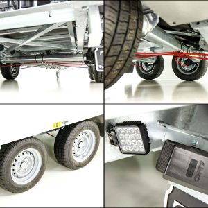 Twintrailer wywrotka tylna Multi TT30-30 3,0t | 183x309x40 | Nadstawka 80cm - obrazek 3