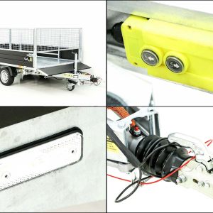 Debon Wywrotka trójstronna 180x324 3,5t | Black Edition | burty siatkowe - obrazek 6