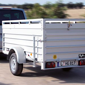 Przyczepa skrzyniowa z pokrywą 105x205cm wysokość 50cm 1000kg | Typ B1000 - obrazek 7