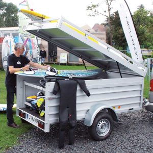 Przyczepa skrzyniowa z pokrywą 105x205cm wysokość 50cm 1000kg | Typ B1000 - obrazek 8