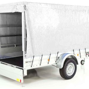 Przyczepa Koch z plandeką 150x300cm 1300kg | Typ 7.13 | Wysoka plandeka 160cm - Biała - obrazek 5