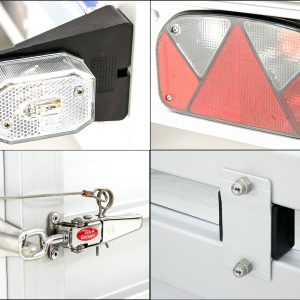 Przyczepa z plandeką 150x300cm 2600kg | Typ 7.26 | Plandeka 180 cm - Antracyt - obrazek 9