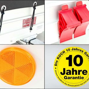 Przyczepa z plandeką 150x300cm 2600kg | Typ 7.26 | Plandeka 180 cm - Antracyt - obrazek 10