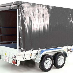 Przyczepa z plandeką 150x300cm 2600kg | Typ 7.26 | Plandeka 180 cm - Antracyt - obrazek 14