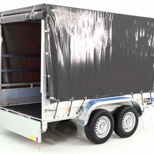 Przyczepa z plandeką 150x300cm 2600kg | Typ 7.26 | Plandeka 180 cm - Antracyt - obrazek 3