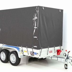 Przyczepa z plandeką 150x300cm 2600kg | Typ 7.26 | Plandeka 180 cm - Antracyt - obrazek 5