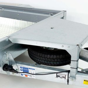 Ifor Williams Przyczepa do maszyn budowlanych GX105 157x303 2,7t | pojedyncze rampy | podłoga alu - obrazek 5