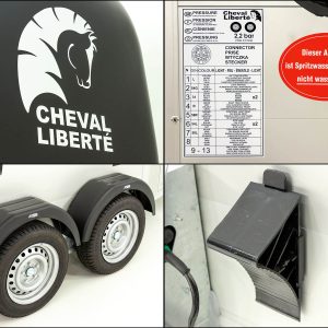 Cheval Liberte Przyczepa do koni Touring One 1,5 | Zawieszenie Pullman | Wyjście przednie | czarna - obrazek 9