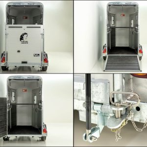 Cheval Liberte Przyczepa do koni Touring One 1,5 | Zawieszenie Pullman | Wyjście przednie | czarna - obrazek 4