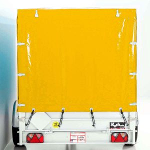 Przyczepa z plandeką 150x300cm 1300kg | Typ 7.13 | Wysoka plandeka 160cm - Żółta - obrazek 7