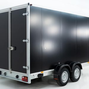 Vezeko Przyczepa kontenerowa 204x405cm H:205cm 2,7t | Czarna - obrazek 11