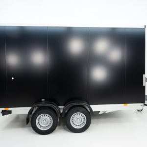 Vezeko Przyczepa kontenerowa 204x405cm H:205cm 2,7t | Czarna - obrazek 12