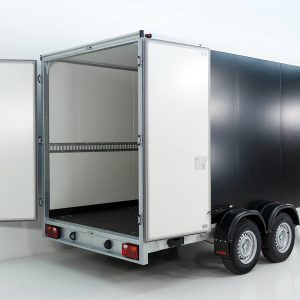 Vezeko Przyczepa kontenerowa 204x405cm H:205cm 2,7t | Czarna - obrazek 14