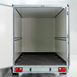 Vezeko Przyczepa kontenerowa 204x405cm H:205cm 2,7t | Czarna - obrazek 3