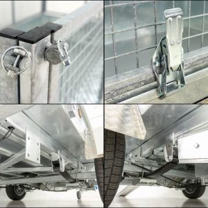 Variant wywrotka tylna 170x360cm 3,5t | Pompa elektryczna | Nadstawka siatkowa 80 cm - obrazek 5