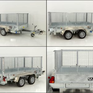 Variant wywrotka tylna 170x360cm 3,5t | Pompa elektryczna | Nadstawka siatkowa 80 cm - obrazek 14