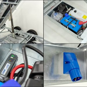 Variant wywrotka tylna 170x360cm 3,5t | Pompa elektryczna | Nadstawka siatkowa 80 cm - obrazek 2