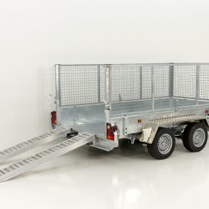 Variant wywrotka tylna 170x360cm 3,5t | Pompa elektryczna | Nadstawka siatkowa 80 cm - obrazek 9