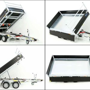 Debon Wywrotka trójstronna 180x324 3,5t | Black Edition | rampy | podpory - obrazek 4