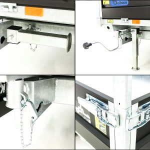 Debon Wywrotka trójstronna 180x324 3,5t | Black Edition | rampy | podpory - obrazek 6