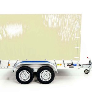 Przyczepa z plandeką 150x300cm 2600kg | Typ 7.26 | Plandeka 180 cm - Beż Elfenbein - obrazek 13