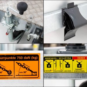 Vezeko Przyczepa opuszczana Tandem 187x394 cm 2,7 t - obrazek 16