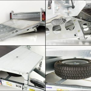 Ifor Williams Przyczepa do maszyn budowlanych GX105 HD 157x303 3,5t | rampa najazdowa - obrazek 6