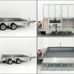 Ifor Williams Przyczepa do maszyn budowlanych GX105 HD 157x303 3,5t | rampa najazdowa - obrazek 4