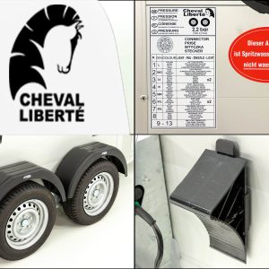Cheval Liberte Przyczepa do koni Touring One 1,5 | Zawieszenie Pullman | Wyjście przednie | biała - obrazek 9