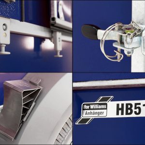 Ifor Williams Przyczepa do przewozu koni HB511 | Kombinacja tylnej klapy i drzwi | Niebieski - obrazek 9