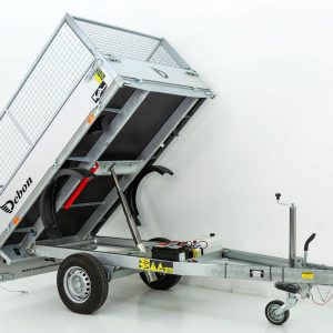 Debon wywrotka tylna DK 150x250cm 1,5t | Pompa elektryczna | Nadstawka siatkowa - obrazek 7