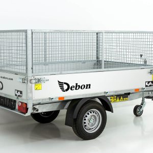 Debon wywrotka tylna DK 150x250cm 1,5t | Pompa elektryczna | Nadstawka siatkowa - obrazek 9