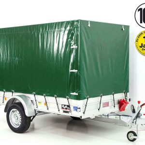 Przyczepa Koch z plandeką 150x300cm 1300kg | Typ 7.13 | Wysoka plandeka 160cm - Zielona