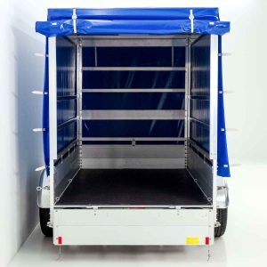 Przyczepa z plandeką 150x300cm 2600kg | Typ 7.26 | Plandeka 180 cm - Niebieska - obrazek 8
