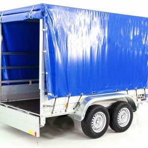 Przyczepa z plandeką 150x300cm 2600kg | Typ 7.26 | Plandeka 180 cm - Niebieska - obrazek 9