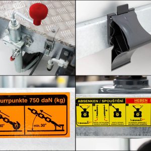 Vezeko Przyczepa opuszczana Tandem 162x345 cm 3,5 t - obrazek 7