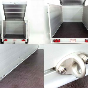 Przyczepa z pokrywą 150x250cm wys. 125cm 1300kg | Typ 6.13 | Drzwi boczne - obrazek 10