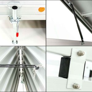 Przyczepa z pokrywą 150x250cm wys. 125cm 1300kg | Typ 6.13 | Drzwi boczne - obrazek 15