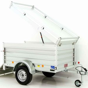 Przyczepa skrzyniowa z pokrywą 125x250cm 750kg | wysokość 50cm Typ U4 - obrazek 5