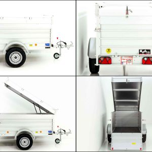 Przyczepa skrzyniowa z pokrywą 125x250cm 750kg | wysokość 50cm Typ U4 - obrazek 10