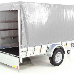 Przyczepa Koch z plandeką 150x300cm 1300kg | Typ 7.13 | Wysoka plandeka 160cm - Srebrna - obrazek 3