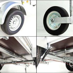 Przyczepa Koch z plandeką 150x300cm 1300kg | Typ 7.13 | Wysoka plandeka 160cm - Srebrna - obrazek 10