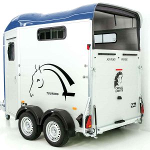 Cheval Liberte Przyczepa do koni Touring Jumping | Zawieszenie Pullman | z siodlarnią | niebieska - obrazek 5