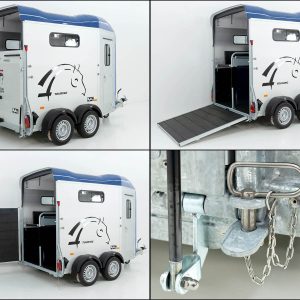 Cheval Liberte Przyczepa do koni Touring Jumping | Zawieszenie Pullman | z siodlarnią | niebieska - obrazek 9