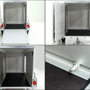 Debon Przyczepa kontenerowa Roadster Alu 255 125x255cm Wys.:156cm | Czarna - obrazek 12